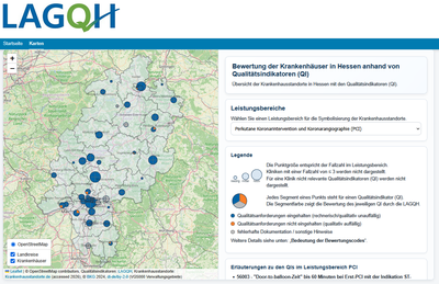 Qualitätsindikatoren-Karte Hessen